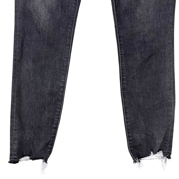 Abercrombie & Fitch Jeans 26 LONG High Rise Super Skinny Ankle Raw Hem Stretch - Picture 3 of 8